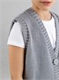 Жилет для девочки Amarobaby KNIT Mild, серый AB-OD21-KNITM10/11-122