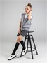 Жилет для девочки Amarobaby KNIT Mild, серый AB-OD21-KNITM10/11-122
