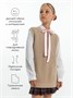 Жилет для девочки Amarobaby KNIT Long, бежевый AB-OD21-KNITL10/03-122
