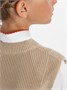 Жилет для девочки Amarobaby KNIT Long, бежевый AB-OD21-KNITL10/03-122