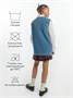 Жилет для девочки Amarobaby KNIT Long, голубой AB-OD21-KNITL10/19-122