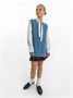 Жилет для девочки Amarobaby KNIT Long, голубой AB-OD21-KNITL10/19-122