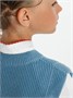 Жилет для девочки Amarobaby KNIT Long, голубой AB-OD21-KNITL10/19-122
