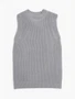 Жилет для девочки Amarobaby KNIT Long, серый AB-OD21-KNITL10/11-122