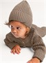 Шапка детская вязаная Amarobaby Pure Love Tot, демисезонная, коричневый AB-OD22-PLT16/12-38