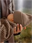 Шапка детская вязаная Amarobaby Pure Love Tot, демисезонная, коричневый AB-OD22-PLT16/12-38
