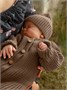 Шапка детская вязаная Amarobaby Pure Love Tot, демисезонная, коричневый AB-OD22-PLT16/12-38
