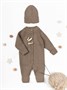 Шапка детская вязаная Amarobaby Pure Love Tot, демисезонная, коричневый AB-OD22-PLT16/12-38