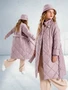 Пальто стёганое для девочек AmaroBaby TRENDY, пудровый AB-OD22-TRENDY29/27-116