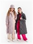 Пальто стёганое для девочек AmaroBaby TRENDY, пудровый AB-OD22-TRENDY29/27-116
