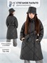 Пальто стёганое для девочек AmaroBaby TRENDY, графит AB-OD22-TRENDY29/10-116