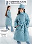 Пальто стёганое для девочек AmaroBaby TRENDY, голубой AB-OD22-TRENDY29/19-116