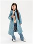 Пальто стёганое для девочек AmaroBaby TRENDY, голубой AB-OD22-TRENDY29/19-116