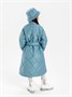 Пальто стёганое для девочек AmaroBaby TRENDY, голубой AB-OD22-TRENDY29/19-116
