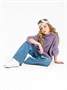 Свитер для девочки Amarobaby KNIT Soft, фиолетовый AB-OD21-KNITS2602/22-122