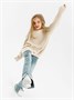 Свитер для девочки Amarobaby KNIT Soft, молочный AB-OD21-KNITS2602/33-122
