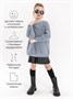 Свитер для девочки Amarobaby KNIT Soft, серый AB-OD21-KNITS2602/11-122
