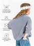Свитер для девочки Amarobaby KNIT Soft, серый AB-OD21-KNITS2602/11-122