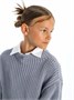Свитер для девочки Amarobaby KNIT Soft, серый AB-OD21-KNITS2602/11-122