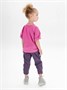 Костюм детский Amarobaby JUMP (футболка,брюки), фуксия/сиреневый AB-OD21-JUMP22/2517-92