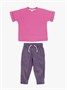 Костюм детский Amarobaby JUMP (футболка,брюки), фуксия/сиреневый AB-OD21-JUMP22/2517-92