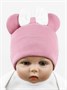 Чепчик (шапочка) детская AMAROBABY Fashion Mini, розовый AB-OD22-NE16FMi1/06-38
