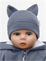 Чепчик (шапочка) детская AMAROBABY Nature essence cat, серый AB-OD22-NE16Ca/11-38