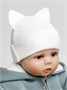 Чепчик (шапочка) детская AMAROBABY Nature essence cat, молочный AB-OD22-NE16Ca/33-38