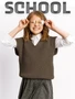 Жилет для девочки Amarobaby KNIT, бежевый AB-OD21-KNIT10/03-122