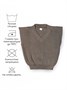 Жилет для девочки Amarobaby KNIT, бежевый AB-OD21-KNIT10/03-122