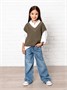 Жилет для девочки Amarobaby KNIT, бежевый AB-OD21-KNIT10/03-122