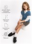 Жилет для девочки Amarobaby KNIT, голубой AB-OD21-KNIT10/19-122
