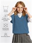Жилет для девочки Amarobaby KNIT, голубой AB-OD21-KNIT10/19-122