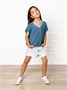 Жилет для девочки Amarobaby KNIT, голубой AB-OD21-KNIT10/19-122