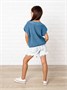 Жилет для девочки Amarobaby KNIT, голубой AB-OD21-KNIT10/19-122
