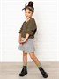 Свитер для девочки Amarobaby KNIT, бежевый AB-OD21-KNIT2601/03-122