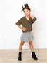 Свитер для девочки Amarobaby KNIT, бежевый AB-OD21-KNIT2601/03-122