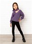 Свитер для девочки Amarobaby KNIT, сиреневый AB-OD21-KNIT2601/17-122