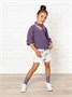 Свитер для девочки Amarobaby KNIT, сиреневый AB-OD21-KNIT2601/17-122
