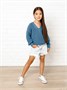 Свитер для девочки Amarobaby KNIT, голубой AB-OD21-KNIT2601/19-122