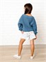 Свитер для девочки Amarobaby KNIT, голубой AB-OD21-KNIT2601/19-122