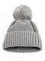 Шапка детская вязаная с помпоном Amarobaby Pure Love Muffin, демисезонная, серый AB-OD22-PLM16/11-38