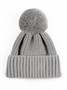 Шапка детская вязаная с помпоном Amarobaby Pure Love Muffin, демисезонная, серый AB-OD22-PLM16/11-38