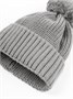 Шапка детская вязаная с помпоном Amarobaby Pure Love Muffin, демисезонная, серый AB-OD22-PLM16/11-38