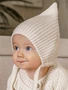 Шапка детская вязаная Amarobaby Pure Love Elf, демисезонная, молочный AB-OD22-PLEl16/33-38