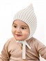 Шапка детская вязаная Amarobaby Pure Love Elf, демисезонная, молочный AB-OD22-PLEl16/33-38