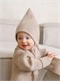 Шапка детская вязаная Amarobaby Pure Love Elf, демисезонная, бежевый AB-OD22-PLEl16/03-38
