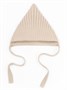 Шапка детская вязаная Amarobaby Pure Love Elf, демисезонная, бежевый AB-OD22-PLEl16/03-38