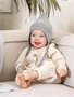 Шапка детская вязаная Amarobaby Pure Love Elf, демисезонная, серый AB-OD22-PLEl16/11-38