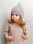 Шапка детская вязаная Amarobaby Pure Love Elf, демисезонная, серый AB-OD22-PLEl16/11-38